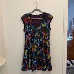 Nanette Lepore Floral Stretch Dress | Style 321-4455 | Made in USA Size 12